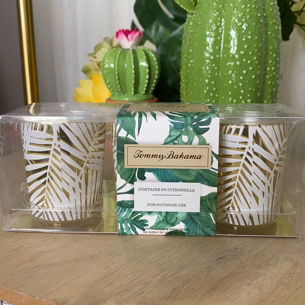 Outdoor candles by Tommy Bahama